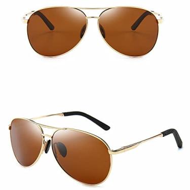 Imagem de Óculos de sol polarizados com armação de metal, óculos de sol masculinos que mudam de cor, piloto, visão noturna diurna, condução, 1,A