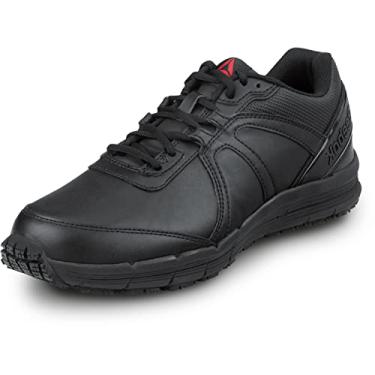 Imagem de Reebok Work Tênis masculino preto, masculino, estilo atlético, antiderrapante, bico macio, para trabalho, Preto, 9 Wide