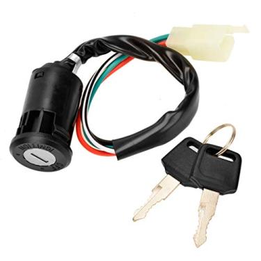 Imagem de Interruptor de chave de ignição de 4 pinos com 4 fios para Sunl Roketa Kazuma Chinese Made 50cc 70cc 90cc 110cc 125cc Quad ATV Dirt Bike Pocket Bike 4 Wheels Parts