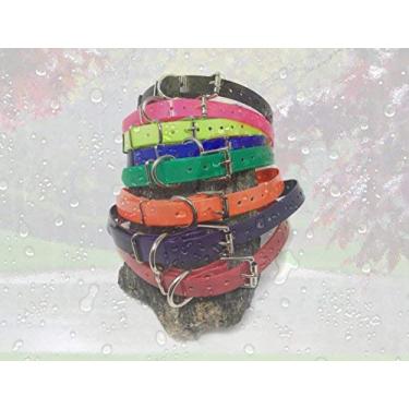 Imagem de Sparky Pet Co 3/4" Fivela quadrada de alta flexibilidade neon rosa cachorro alça para Garmin Dogtra PetSafe SportDOG E Colarinho, rosa neon