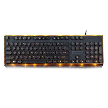 Imagem de SPLD Teclado de computador teclado com fio punk teclado para jogos teclado mecânico pode ser iluminado - 104 teclas