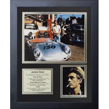 Imagem de Legends Never Die James Dean Porsche Colagem de fotos emoldurada, 28 x 35 cm