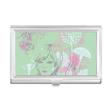 Imagem de Porta-cartões de visita com asas de dente-de-leão e bolso