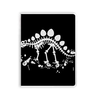 Imagem de Agenda de capa macia Dragon Grass com estampa de estegossauro