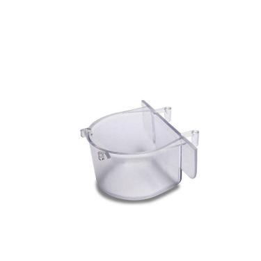 Imagem de Comedouro Papagaio Com Gancho - 110 Ml Cristal Injetfour