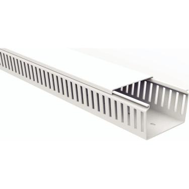 Imagem de Canaleta Para Painel Tramontina Semiaberta Branca 80x50x2000mm Tramontina