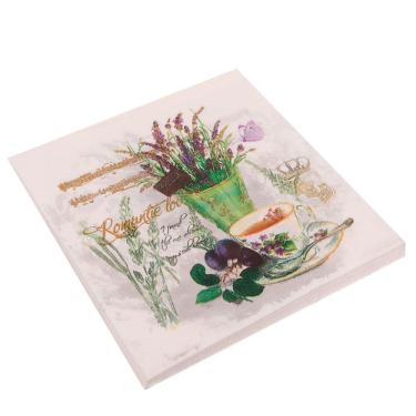 Imagem de Guardanapo Papel Decorado Vizapi Provence 32x32cm Com 20 Folha Dupla Multicolorido