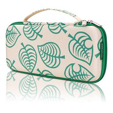 Imagem de Glamgen Estojo de transporte para Nintendo Switch Lite, capa protetora protetora fofa para console NS Lite e acessórios, bolsa de armazenamento portátil com capacidade para 8 cartuchos de jogos