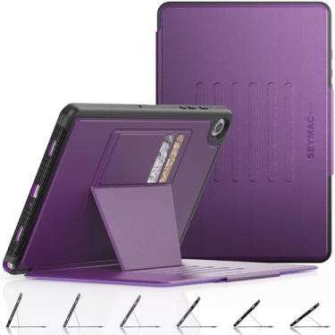 Imagem de SEYMAC stock Capa para Samsung Galaxy Tab A9+ Plus 28 cm, capa hibernar/despertar automática com suporte magnético multiângulos, slot para cartão para Galaxy Tab A9+/A9 Plus 11'' SM-X210/X216/X218,