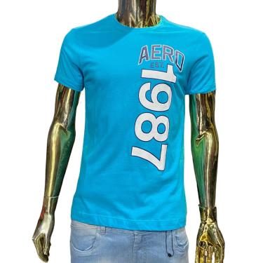 Imagem de Camiseta Aeropostale Masculina - Azul Bebe