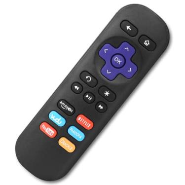 Imagem de Controle remoto UX original para Roku Ultra também suporta Roku Player (Roku 1/2/3/4, HD/LT/XS/XD), Express/Premiere/Ultra; NÃO é compatível com Roku TV ou Roku Stick, sem botão liga/desliga da TV,