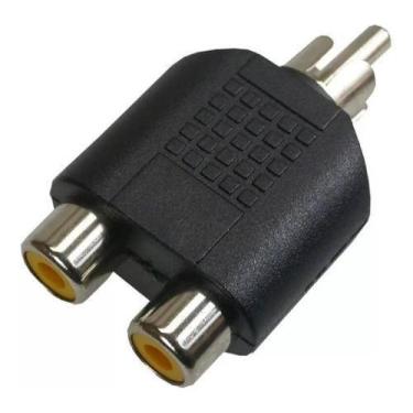 Imagem de Adaptador Conector Divisor 2 Rca Femea X 1 Rca M Áudio Som - Mxt