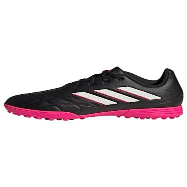 Imagem de adidas Tênis infantil unissex Copa Pure.3 Turf, Preto/Zero metálico/Team Shock Pink, 11.5 Little Kid