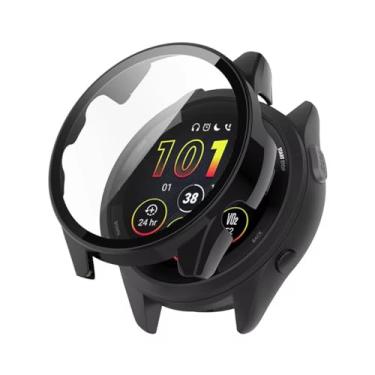 Imagem de Capa protetora com película compatível com Garmin Forerunner 165 ou 165 Music Cor:Preta