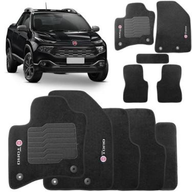 Imagem de Tapete Automotivo Fiat Toro Base Pinada - Tapecars