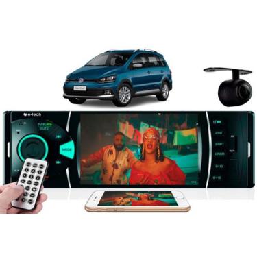 Imagem de Radio Dvd Bluetooth Mp5 Usb 1din Espelhamento Vw Space Cross - etech