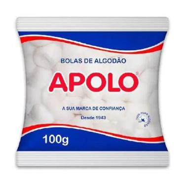 Imagem de Bolas de algodão apolo 100% algodão hidrófilo macio e absorvente 100g