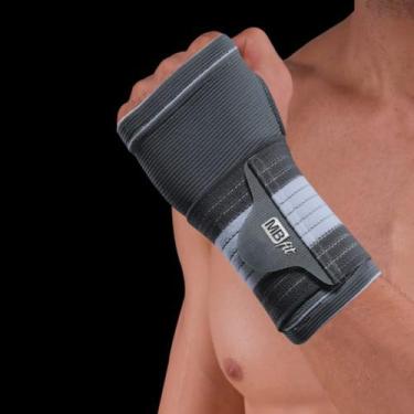 Imagem de Munhequeira Ortopédica de Compressão Ajustável Tendinite Dor - MBFit