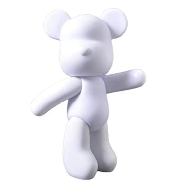 Imagem de HANDA DIY Urso Fluido Kit de Pintura Urso Sombrio Conjunto Criativo Decorações de Casa Bonecas Artesanais Estatueta Brinquedos Presente para Aniversário Dia dos Namorados (23 cm)