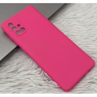 Imagem de Case Capa Capinha A71/A72 Samsung Galaxy Silicone Aveludado Proteção d