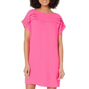 Imagem de Trina Turk Vestido plissado feminino, Rosa papillon, 48
