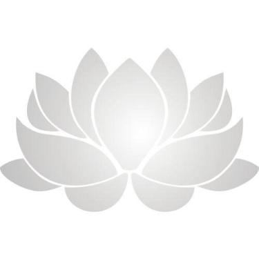 Imagem de Espelho Decorativo Flor De Lótus Acrílico - 63x40cm - PAPEL E PAREDE A