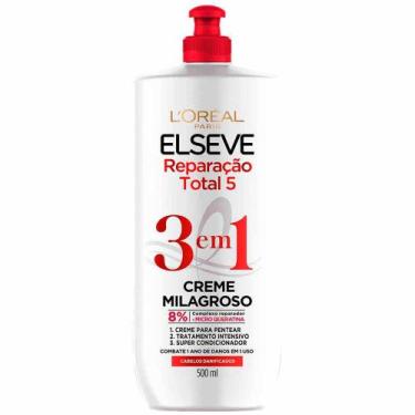 Imagem de Elseve Creme Milagroso 3 em 1 Elseve Reparação Total, 500ml