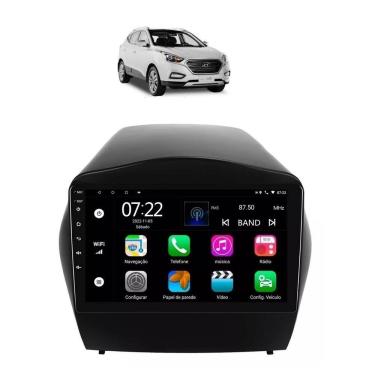 Imagem de Kit Multimídia iX35 2010 / 2020 Android 9 Pol 2/32Gb Carplay Gps WiFi Rádio Bt - Vision 8990CP