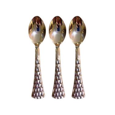 Imagem de Kit 48 Colheres Rose Plástico Descartável pequena 13.8cm - Blook
