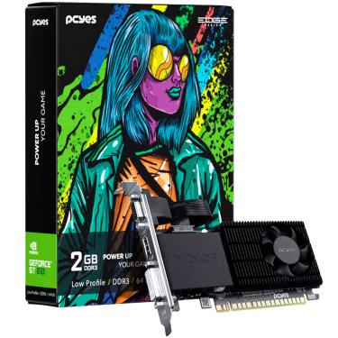 Imagem de Placa de Vídeo PCYes GeForce GT610 , 2GB DDR3, 64BITS , Low Profile, Single Fan -  PPE610DR3LPBR
