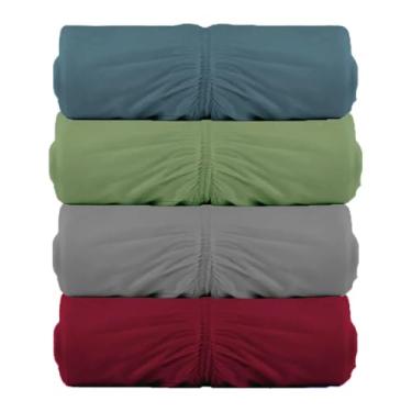 Imagem de Kit 4 Lençóis Malha Casal com Elastico Vivaldi - Fio 30/1 Penteado - 100% Algodao (Kit3)