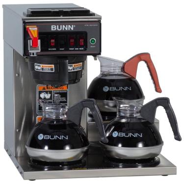 Imagem de Cafeteira Comercial Automática com 3 Aquecedores, 110V 1320W, Bunn CWTF15 3, Prata