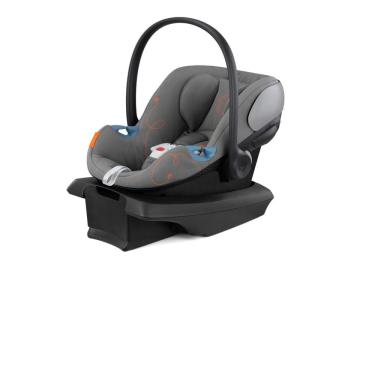 Imagem de Cadeira de Bebe para Carro com Proteção Linear Contra Impactos Laterais, Apoio de Cabeça Ajustável em 11 Posições e Base Safelock, Cybex Aton G, Cinza