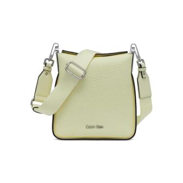 Imagem de Calvin Klein Bolsa transversal pequena Fay North/South, Endívia, One Size