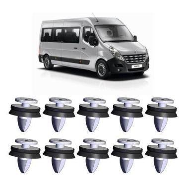 Imagem de Kit 10 Grampo Presilha Do Forro Da Porta Renault - Plast Car
