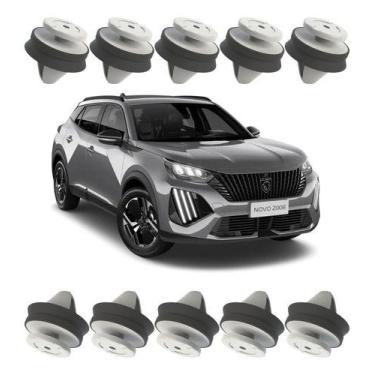 Imagem de Kit 10 Grampo Presilha Acabamento Banco Traseiro Peugeot - Plast Car