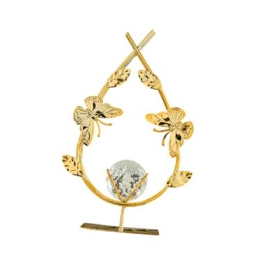 Imagem de Bothyi Estátua de Ferro, Quarto de Escultura de Bola de Sotaque Decorativo de Bola de Sotaque Figura de Mesa de Estatueta para a Fazenda de Estantes de Hotel, Borboleta