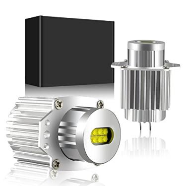 Imagem de APMAT AUTO Apmat Lâmpadas LED Angel Eyes Marcadoras de Substituição Livre de Erros para BMW E90 E91 3 Series 325i 328i 335i 2006-2008 [Cor: Super Branco] Pacote com 2 Peças (Branco)