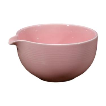 Imagem de DimyFew Cerimônia de chá feita à mão matcha tigela 560ml Matcha Mixing, tigela de chá de porcelana para família, amigos amantes de chá iniciantes, Rosa