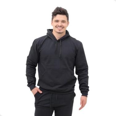Imagem de Blusa de Moletom Adulto Masculina TechMalhas quentinha para o frio, Pr
