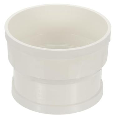 Imagem de PATIKIL Redutor de duto de 17,78 cm a 15,2 cm, adaptador de aumento de tubo de PVC, encaixe de tubo de fluxo de ar para dutos de ventilação DWV (dreno, resíduos e ventilação), branco