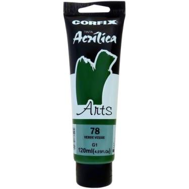 Imagem de Tinta Acrílica Arts Corfix 120ml G1 - 85120, 078 - VERDE VESSIE