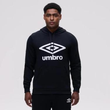 Imagem de Blusão Umbro Essential Preta Unisex, Preto, P, Masculino