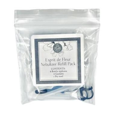 Imagem de Pacote de refil de nebulizador (6 sifões, 6 juntas, 1 ferramenta de aperto, 1 página de instruções em um saco)
