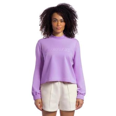 Imagem de Moletom Comfy Box Olympikus Feminino, Lilás, GG