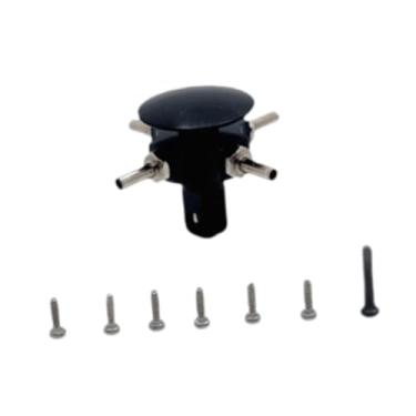 Imagem de Amagogo Cabeça de rotor RC, peças de reposição para reparo, resistente ao desgaste, fácil instalação, metal de aeronave resistente para K124 K170 com, Preto