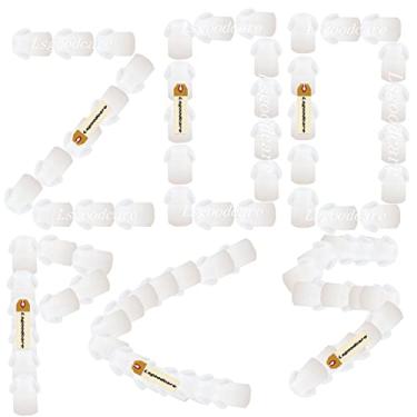 Imagem de Lsgoodcare 200 peças de substituição de borracha de silicone branco cogumelo fone de ouvido com tubo acústico Motorola Kenwood Icom Yaesu Baofeng HYT Midland Cobra Radio Surveillance Acoustic Tube