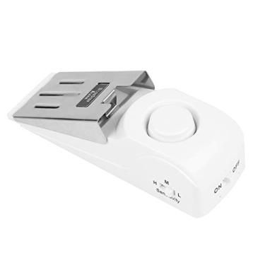 Imagem de Alarme de Parada Porta, Segurança Porta de Segurança Tampa Cunha Com 120dB Sirene Door Stop Para um Ladrão Alerta Apartamento Em Casa