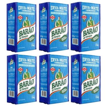 Imagem de 6 Erva Mate Chimarrão BARÃO MOÍDA GROSSA VÁCUO 1Kg - Barão de Cotegipe