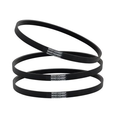 Imagem de Denkuhin WH01X24697 Correia de acionamento de arruela adequada para GE Hotpoint máquina de lavar roupa substituir AP6037512, 4585709, PS11767488, WH01X24697 (pacote com 3)